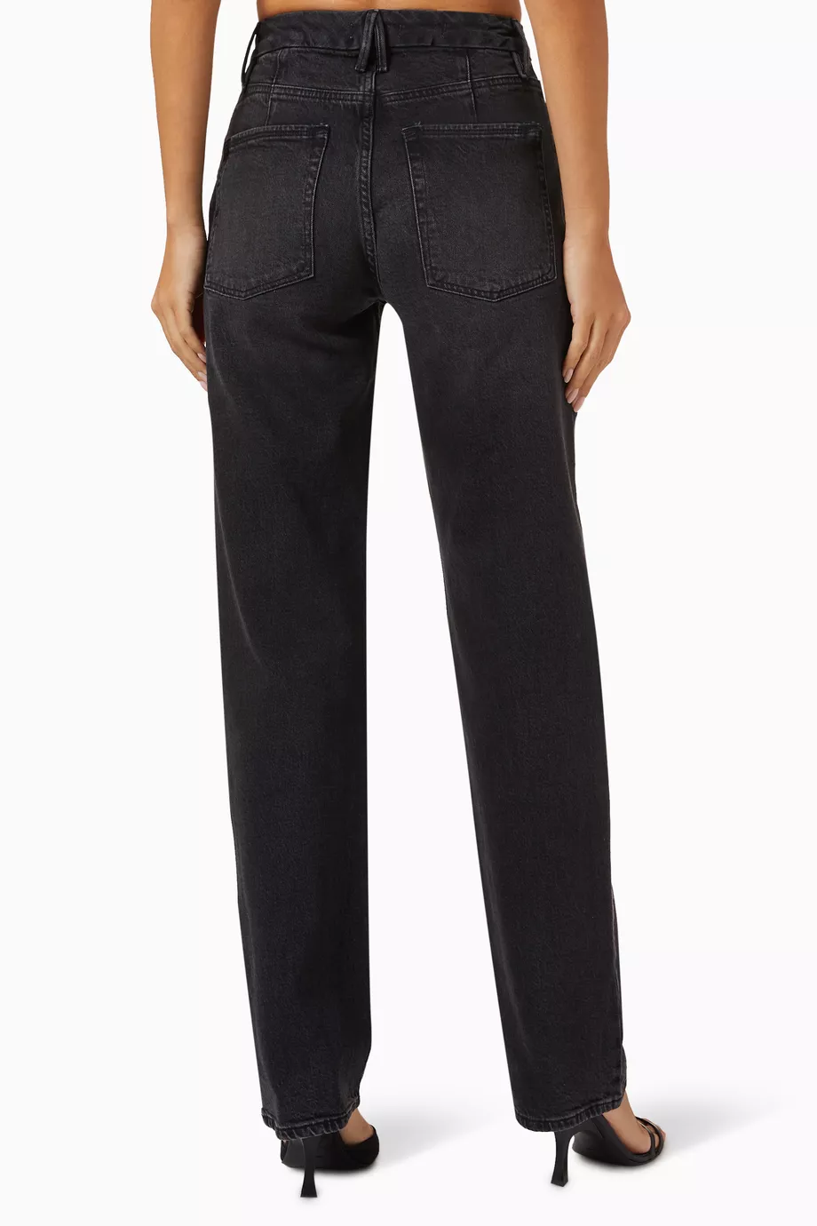 Crystal Slit Jeans | Black |